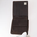 FENDI Zucca Canvas Wallet Leather 7Set Black Brown Auth bs30186-4