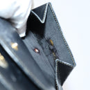 FENDI Zucca Canvas Wallet Leather 7Set Black Brown Auth bs30186-7