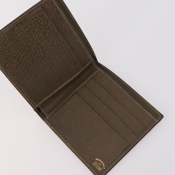 GUCCI Wallet Leather 7Set Black Brown Auth bs30188