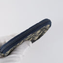 Christian Dior Trotter Canvas Coin Purse Wallet 3Set Navy Gold Auth bs30190-13
