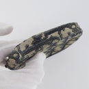 Christian Dior Trotter Canvas Coin Purse Wallet 3Set Navy Gold Auth bs30190-14