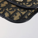 Christian Dior Trotter Canvas Coin Purse Wallet 3Set Navy Gold Auth bs30190-22