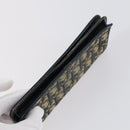 Christian Dior Trotter Canvas Coin Purse Wallet 3Set Navy Gold Auth bs30190-6