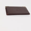 CARTIER Must Line Key Case Wallet Leather 8 Set Bordeaux Black Auth bs30193-11