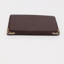 CARTIER Must Line Key Case Wallet Leather 8 Set Bordeaux Black Auth bs30193-12
