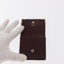 CARTIER Must Line Key Case Wallet Leather 8 Set Bordeaux Black Auth bs30193-19