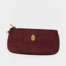 CARTIER Must Line Key Case Wallet Leather 8 Set Bordeaux Black Auth bs30193-21