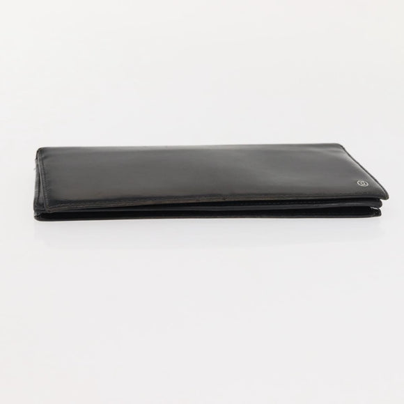 CARTIER Must Line Key Case Wallet Leather 8 Set Bordeaux Black Auth bs30193