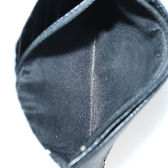 CHANEL Wallet Leather 3 Set Black CC Auth bs30194