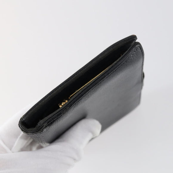 CHANEL Wallet Leather 3 Set Black CC Auth bs30194