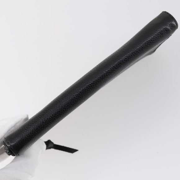 CHANEL Wallet Enamel Leather 3 Set Black Red CC Auth bs30195