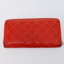 CHANEL Wallet Enamel Leather 3 Set Black Red CC Auth bs30195-17