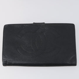 CHANEL Wallet Enamel Leather 3 Set Black Red CC Auth bs30195 - 0