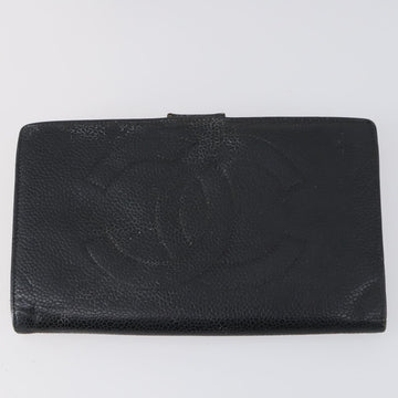 CHANEL Wallet Enamel Leather 3 Set Black Red CC Auth bs30195 - 0