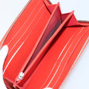 CHANEL Wallet Enamel Leather 3 Set Black Red CC Auth bs30195-21