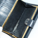 CHANEL Wallet Enamel Leather 3 Set Black Red CC Auth bs30195-8