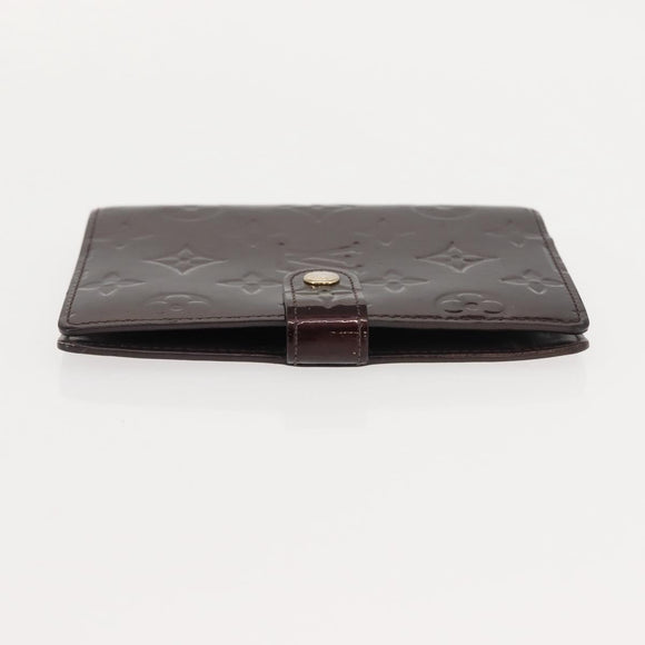 LOUIS VUITTON Monogram Vernis Mat Agenda PM Day Planner Cover 2 Set Auth bs30197
