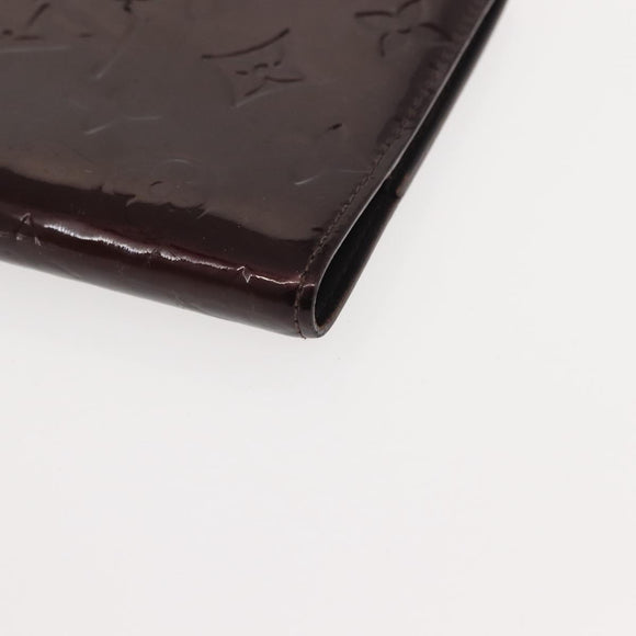 LOUIS VUITTON Monogram Vernis Mat Agenda PM Day Planner Cover 2 Set Auth bs30197