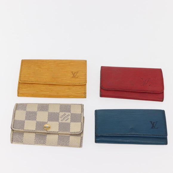 LOUIS VUITTON Monogram Epi Vernis Damier Coin Purse Key Case 12Set Auth bs30199