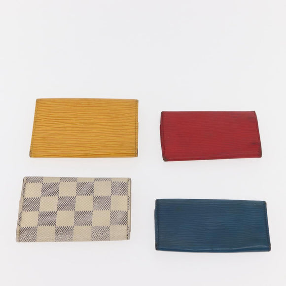 LOUIS VUITTON Monogram Epi Vernis Damier Coin Purse Key Case 12Set Auth bs30199