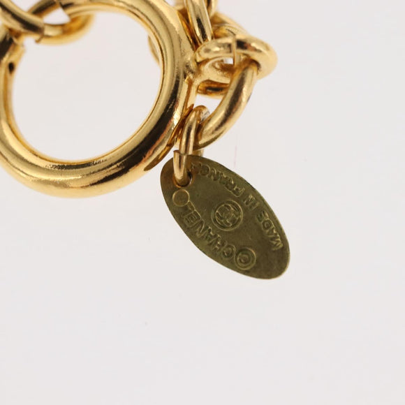 CHANEL 31RUE CAMBON Coin Necklace metal Gold CC Auth bs30205