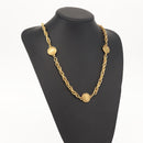 CHANEL 31RUE CAMBON Coin Necklace metal Gold CC Auth bs30205-13