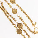 CHANEL 31RUE CAMBON Coin Necklace metal Gold CC Auth bs30205-4