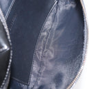 BURBERRY Body Bag Coated Canvas Black Silver Auth bs30206-11