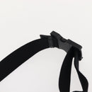 BURBERRY Body Bag Coated Canvas Black Silver Auth bs30206-14