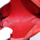 HERMES Jockey Shoulder Bag Leather Red Gold Auth bs30207-12