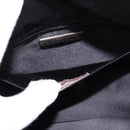 BOTTEGA VENETA Hand Bag Velor Satin Black Auth bs30208-11