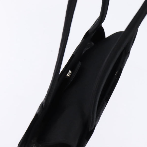 BOTTEGA VENETA Hand Bag Velor Satin Black Auth bs30208