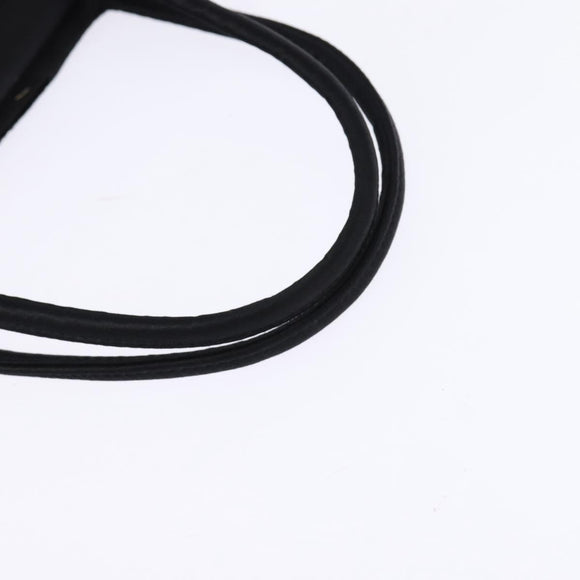 BOTTEGA VENETA Hand Bag Velor Satin Black Auth bs30208