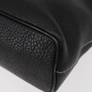 Burberrys Nova Check Tote Bag Leather Black Gold Auth bs30209-14