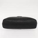 Burberrys Nova Check Tote Bag Leather Black Gold Auth bs30209-5