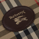 Burberrys Nova Check Shoulder Bag Leather Beige Gold Auth bs30210-10