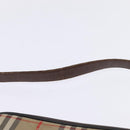 Burberrys Nova Check Shoulder Bag Leather Beige Gold Auth bs30210-8