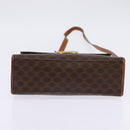 CELINE Macadam Canvas Shoulder Bag PVC Leather 2way Brown Gold Auth bs30213-5