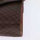 CELINE Macadam Canvas Shoulder Bag PVC Leather 2way Brown Gold Auth bs30213-17