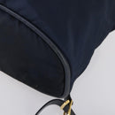 CELINE Circle Backpack Nylon Navy Gold Auth bs30214-16