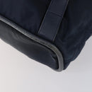 CELINE Circle Backpack Nylon Navy Gold Auth bs30214-18