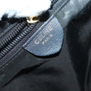 CELINE Circle Backpack Nylon Navy Gold Auth bs30214-20