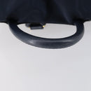 CELINE Circle Backpack Nylon Navy Gold Auth bs30214-7