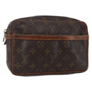 LOUIS VUITTON Monogram Compiegne 23 Clutch Bag M51847 LV Auth bs30217-1