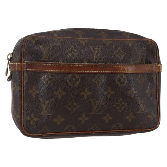 LOUIS VUITTON Monogram Compiegne 23 Clutch Bag M51847 LV Auth bs30217