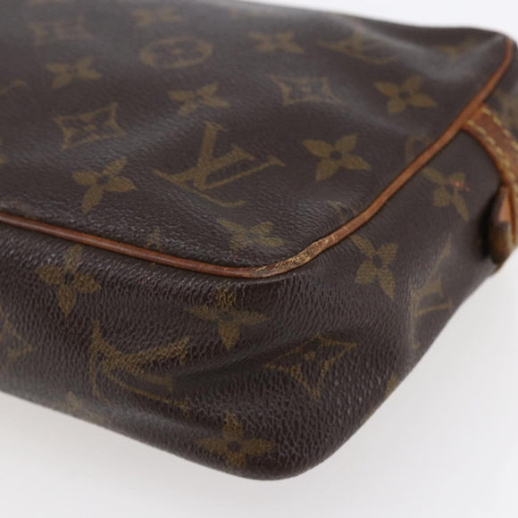LOUIS VUITTON Monogram Compiegne 23 Clutch Bag M51847 LV Auth bs30217