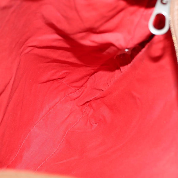 BOTTEGA VENETA Shoulder Bag Punching leather Brown Gold Auth bs30220