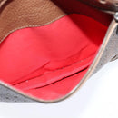 BOTTEGA VENETA Shoulder Bag Punching leather Brown Gold Auth bs30220-19