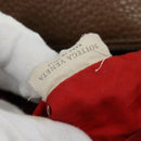 BOTTEGA VENETA Shoulder Bag Punching leather Brown Gold Auth bs30220-11