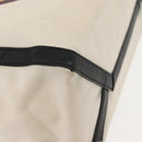 VALENTINO Studs Tote Bag Canvas White Silver Auth bs30222-9